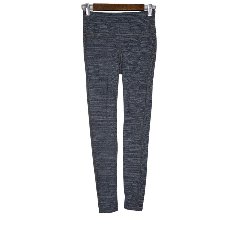 Athleta Women's Space Dye Gray Chaturanga‎ Leggings Size XS Activewear